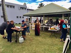Apex club of Bundaberg provide BBQ breakfast
